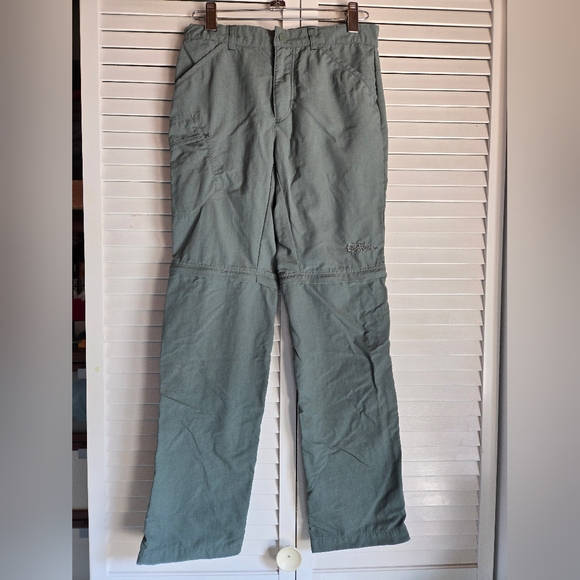 Jack Wolfskin Men's Olive Cargo Pants - Picture 1 of 5